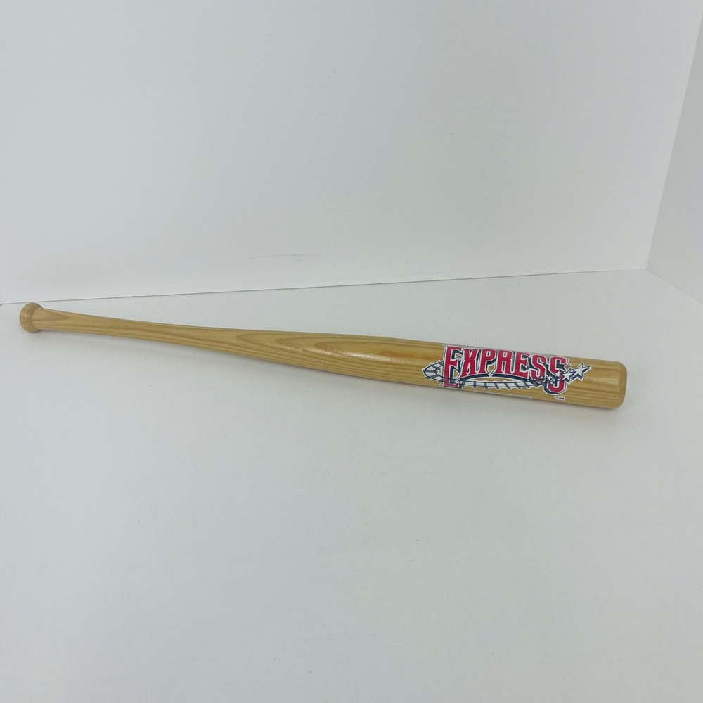 Round Rock Express Baseball Bat 18" Souvenir Natural PCL Baseball Excellent
